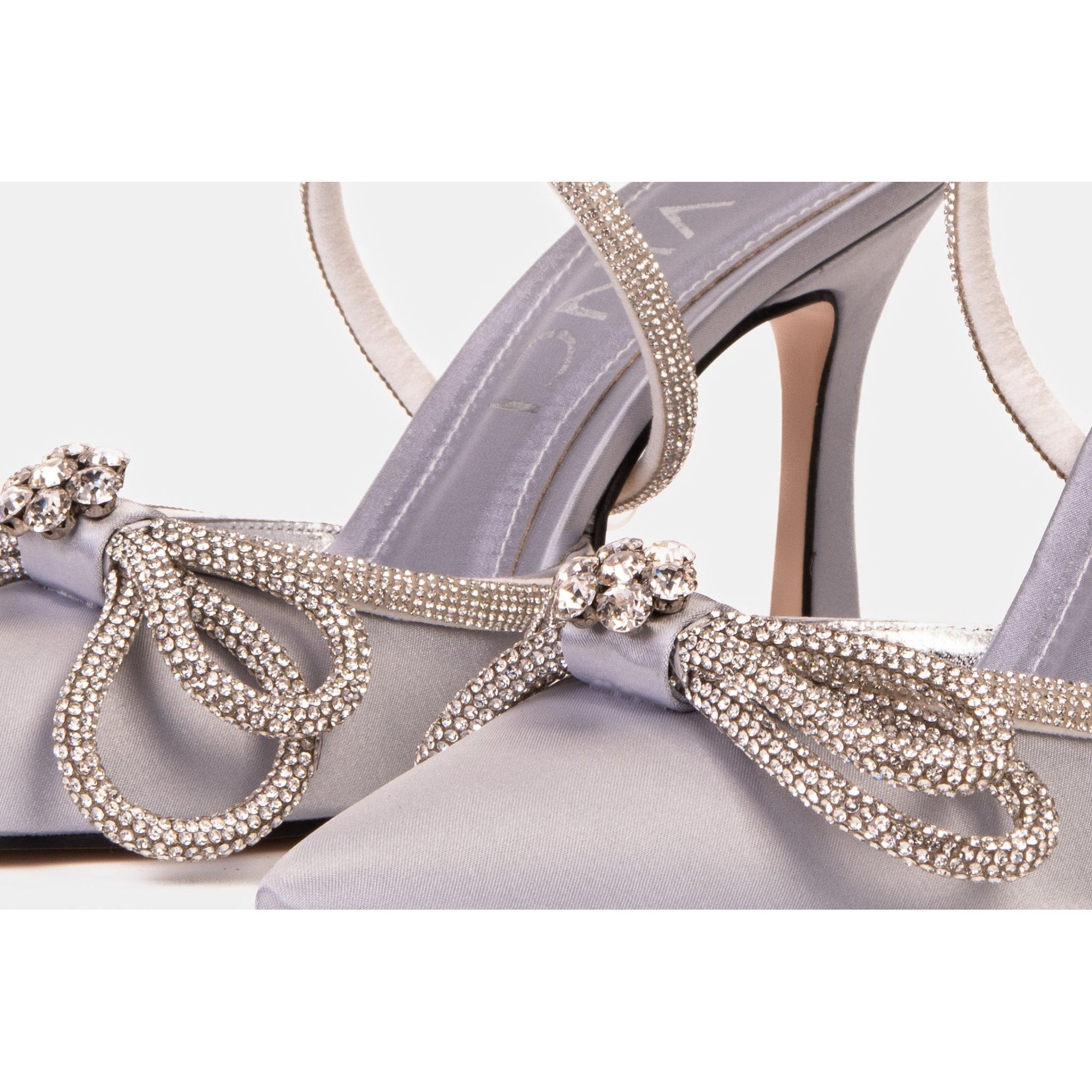 The Floransa Silver Leather Pointy Toe Ankle Strap WomenSandal Final Sale!