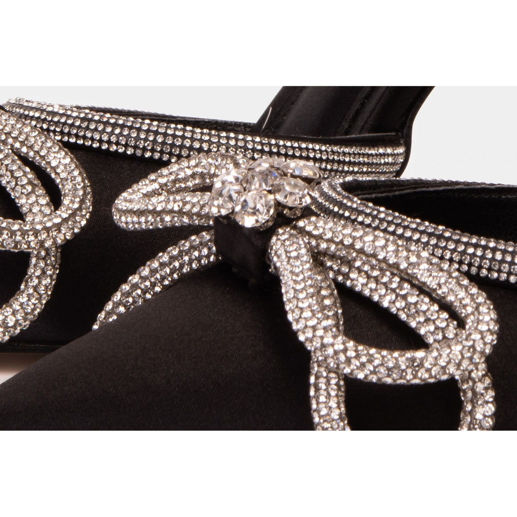 The Floransa Black Leather Pointy Toe Ankle Strap Women Sandal Final Sale!