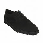 Men'S Tayno Sneaker Shoes Comfort Casual Knit Cotton Fabric #FRESHORT F  Black