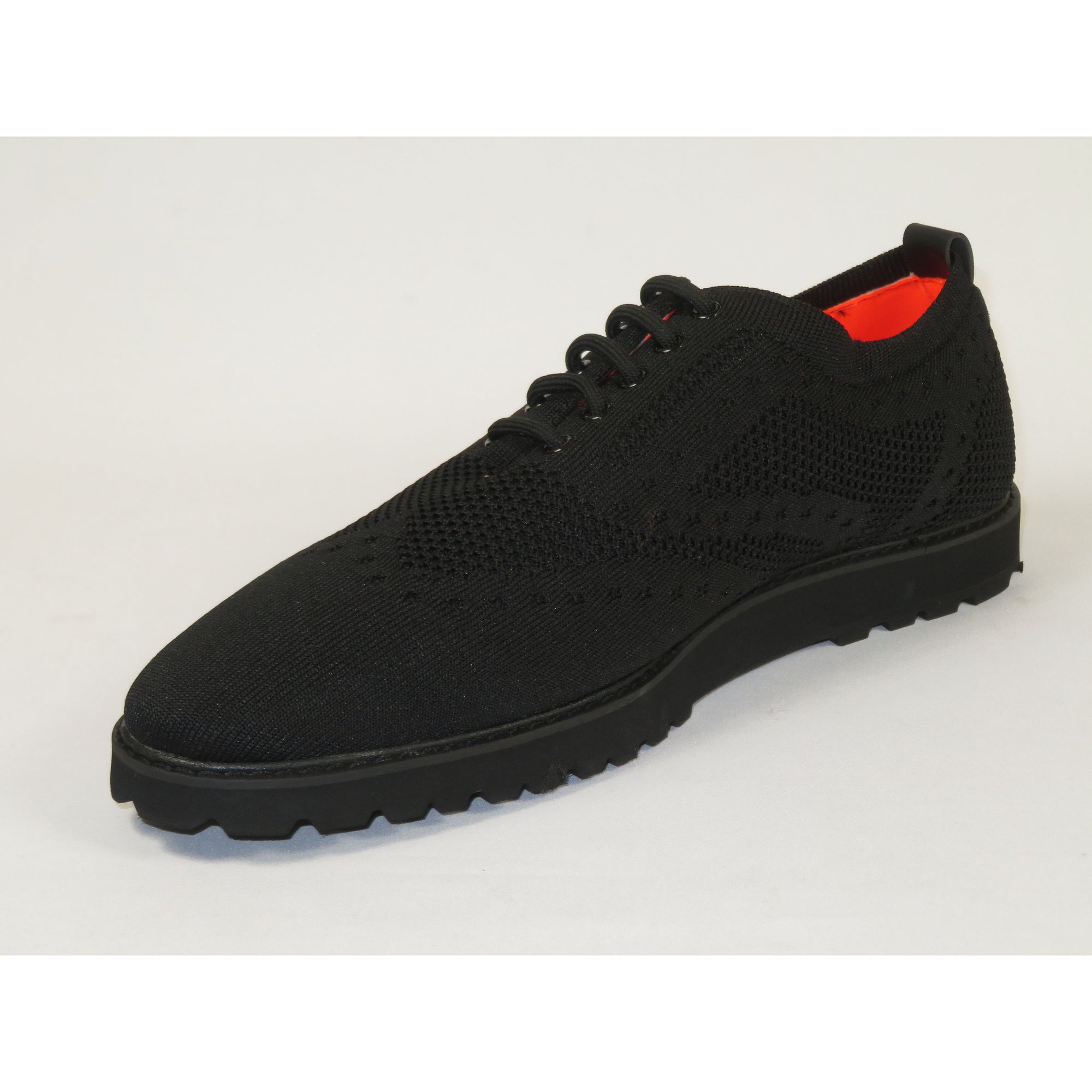 Men'S Tayno Sneaker Shoes Comfort Casual Knit Cotton Fabric #FRESHORT F  Black