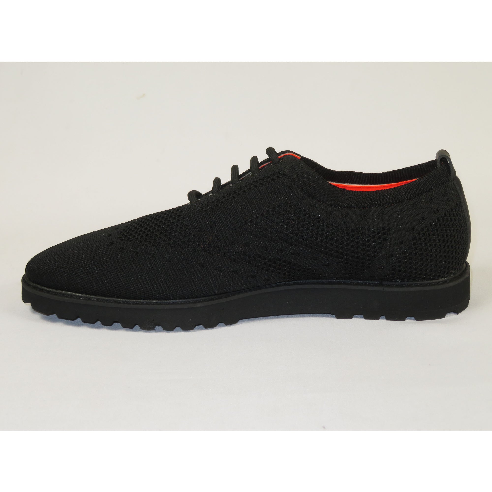 Men'S Tayno Sneaker Shoes Comfort Casual Knit Cotton Fabric #FRESHORT F  Black