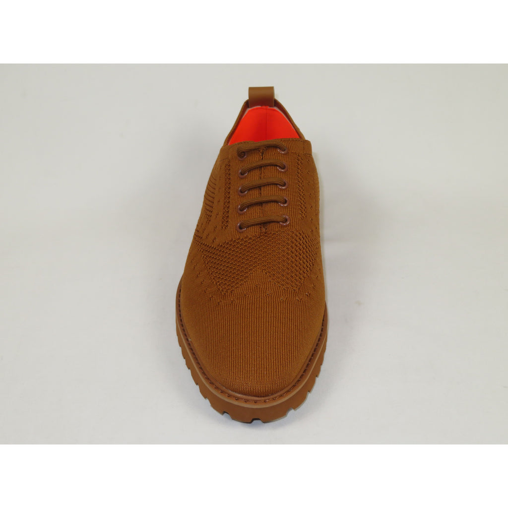 Men'S Tayno Sneaker Shoes Comfort Casual Knit Cotton Fabric #FRESHORT F  Camel