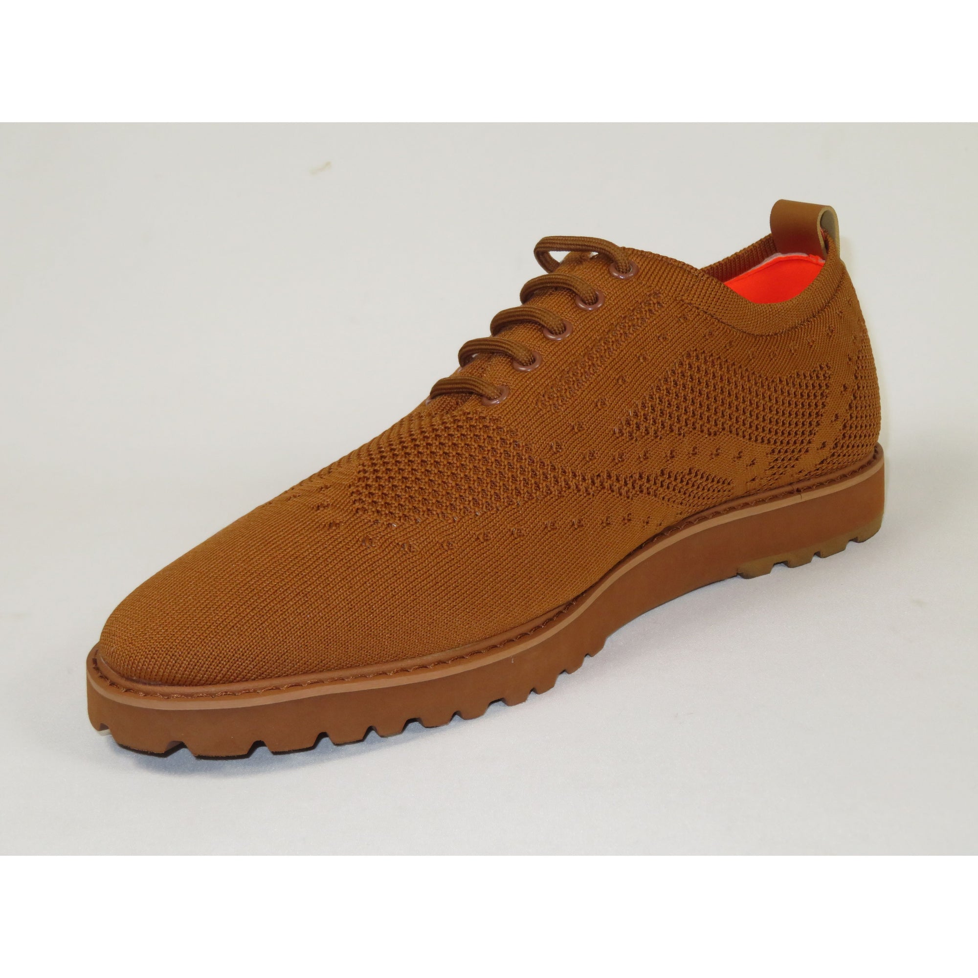 Men'S Tayno Sneaker Shoes Comfort Casual Knit Cotton Fabric #FRESHORT F  Camel