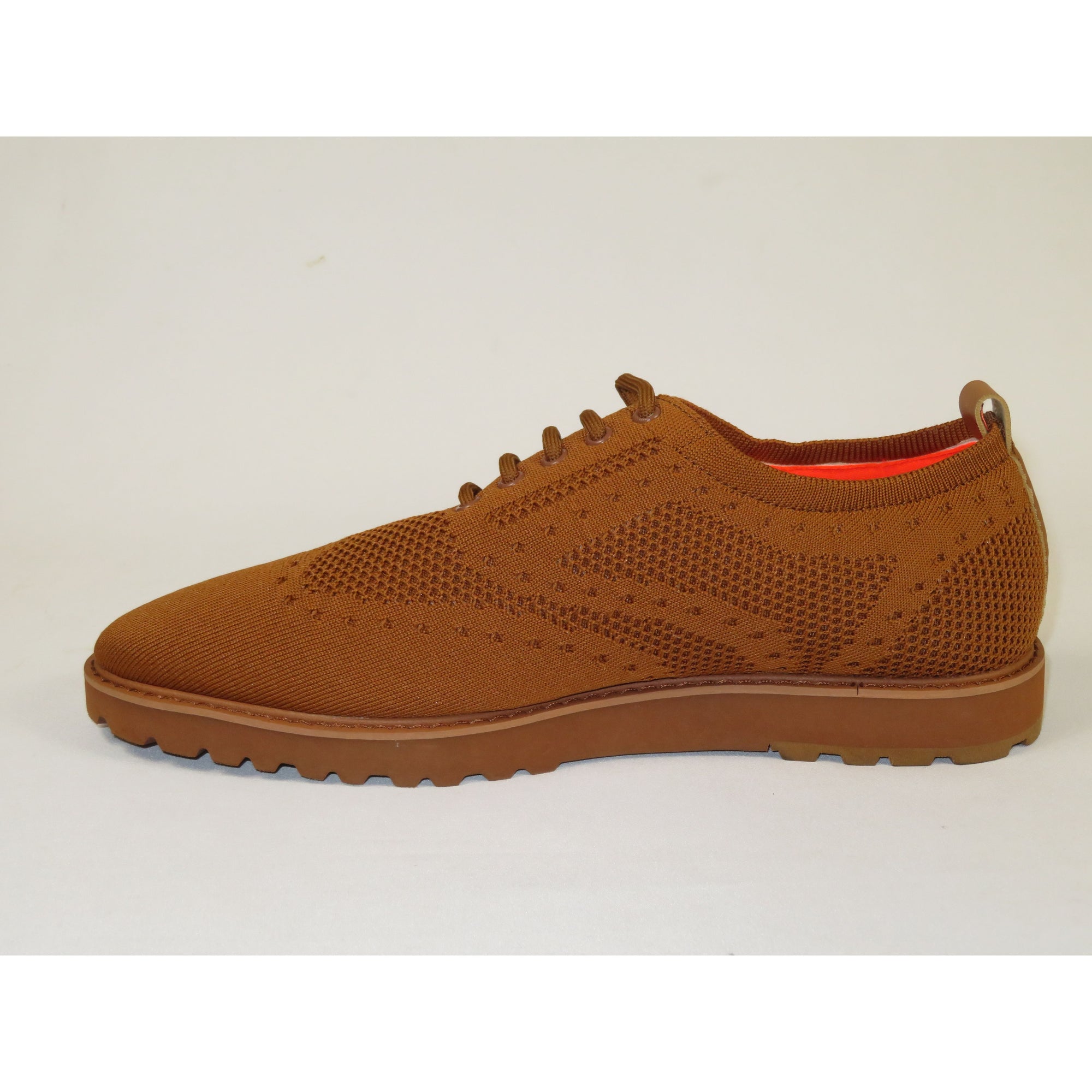Men'S Tayno Sneaker Shoes Comfort Casual Knit Cotton Fabric #FRESHORT F  Camel