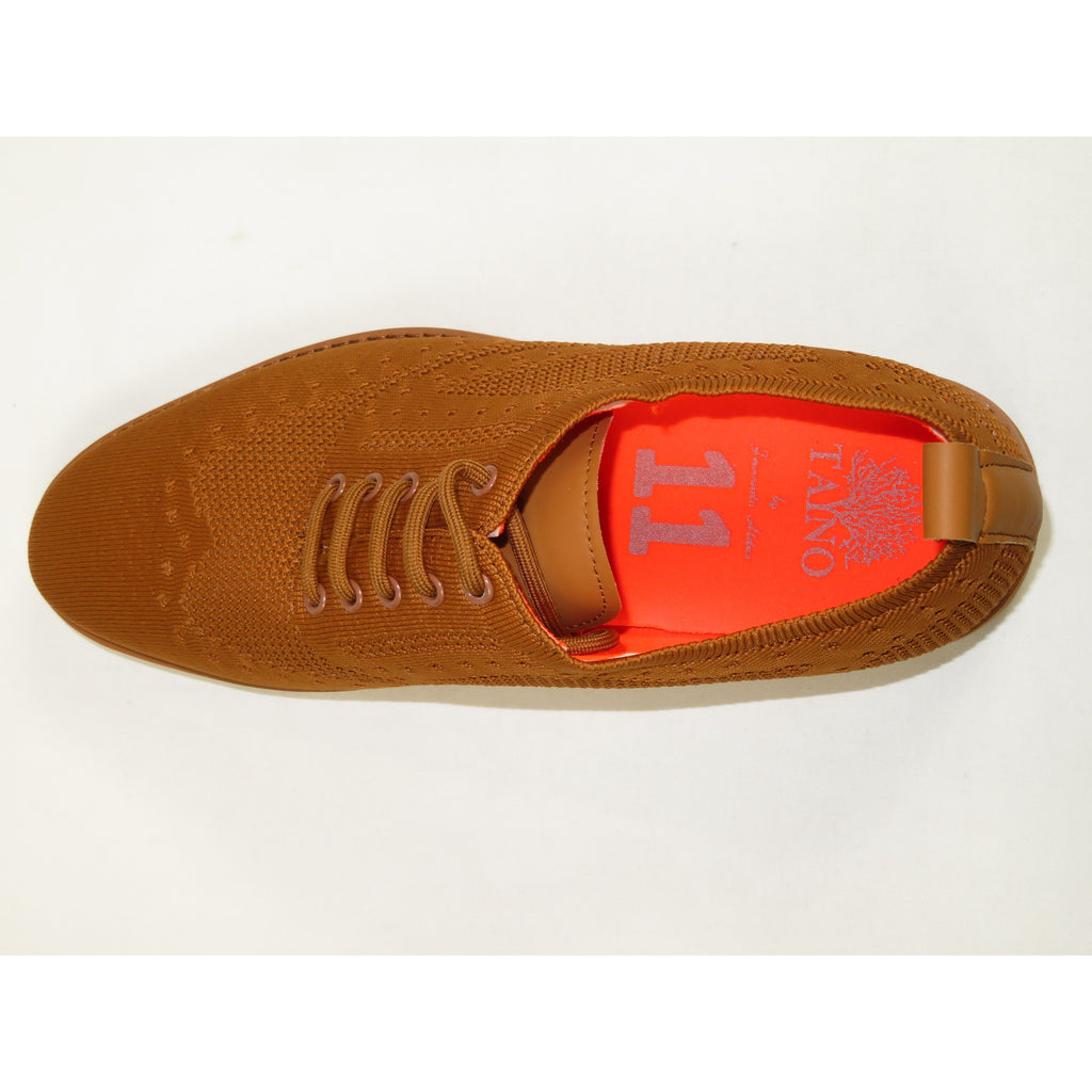 Men'S Tayno Sneaker Shoes Comfort Casual Knit Cotton Fabric #FRESHORT F  Camel