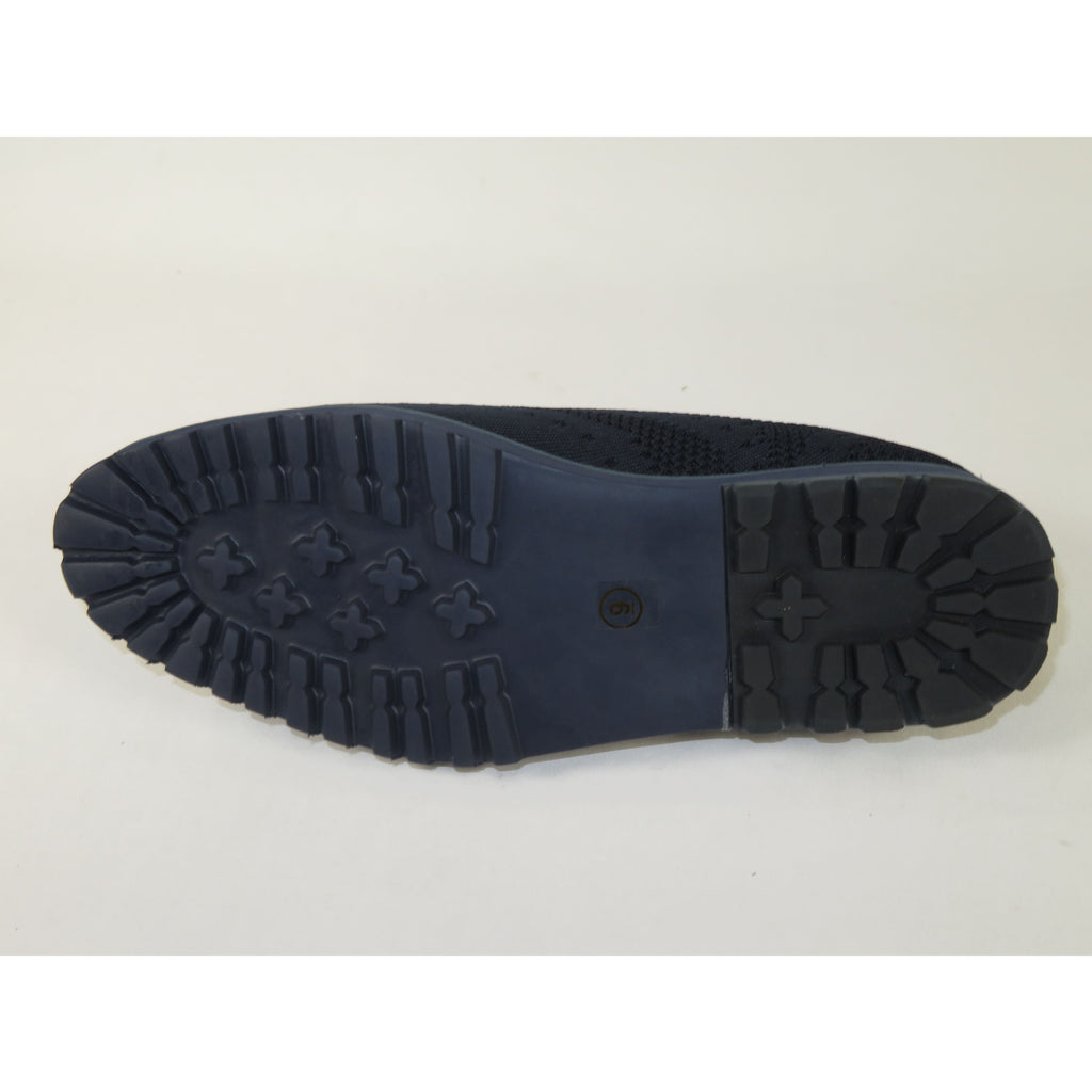 Men'S Tayno Sneaker Shoes Comfort Casual Knit Cotton Fabric #FRESHORT F Navy