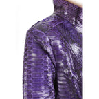 The Rubert Purple Snake Leather Women Jacket
