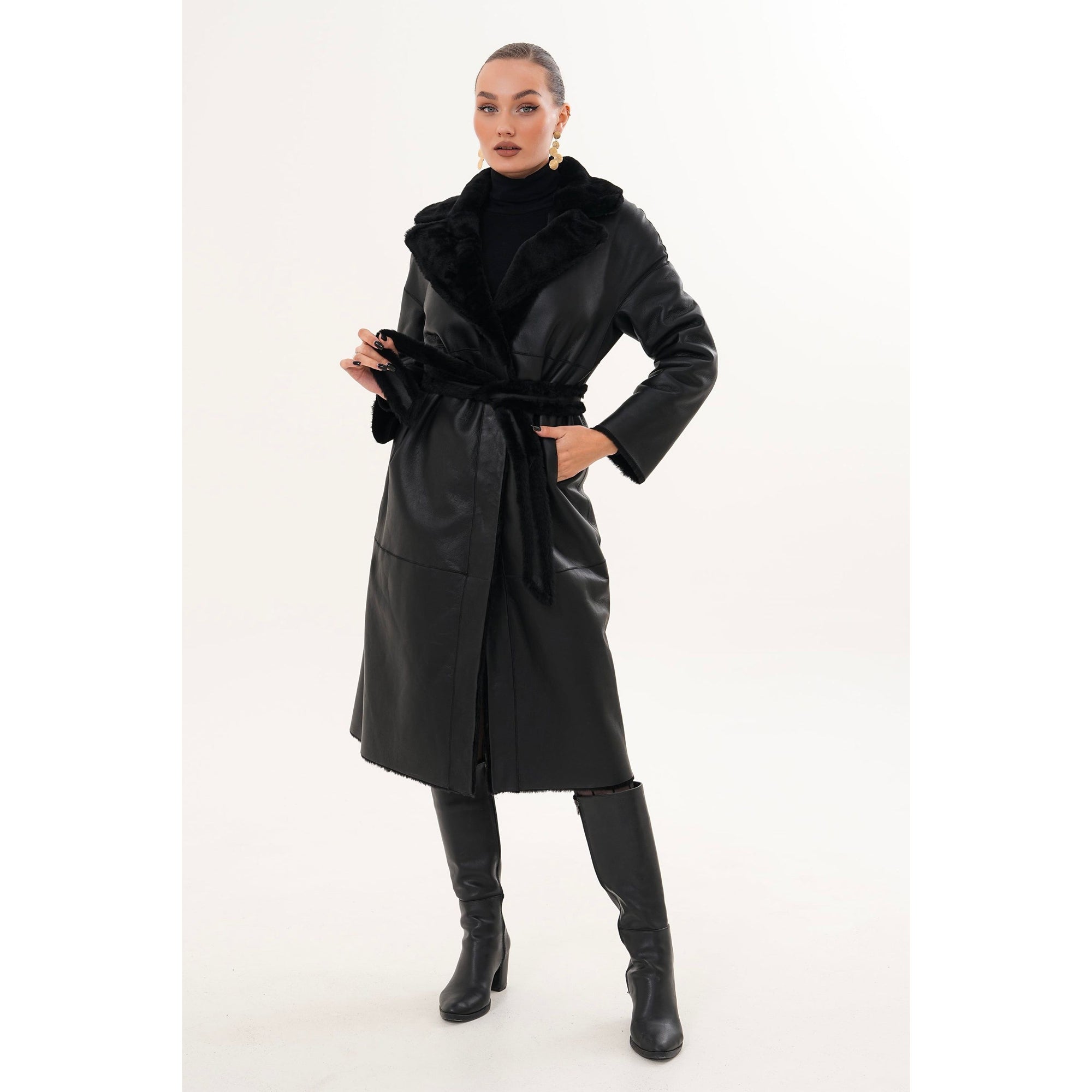 Vinci The Emilia Reversible Shearling Leather Women Jacket