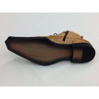 Men's Zota shoes High Top Leather Fashion Boot G4H939 Tan Brown Size 8