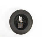 Men's Bruno Capelo Genuine Straw Hat Fedora Geneva Panama GA626 Black