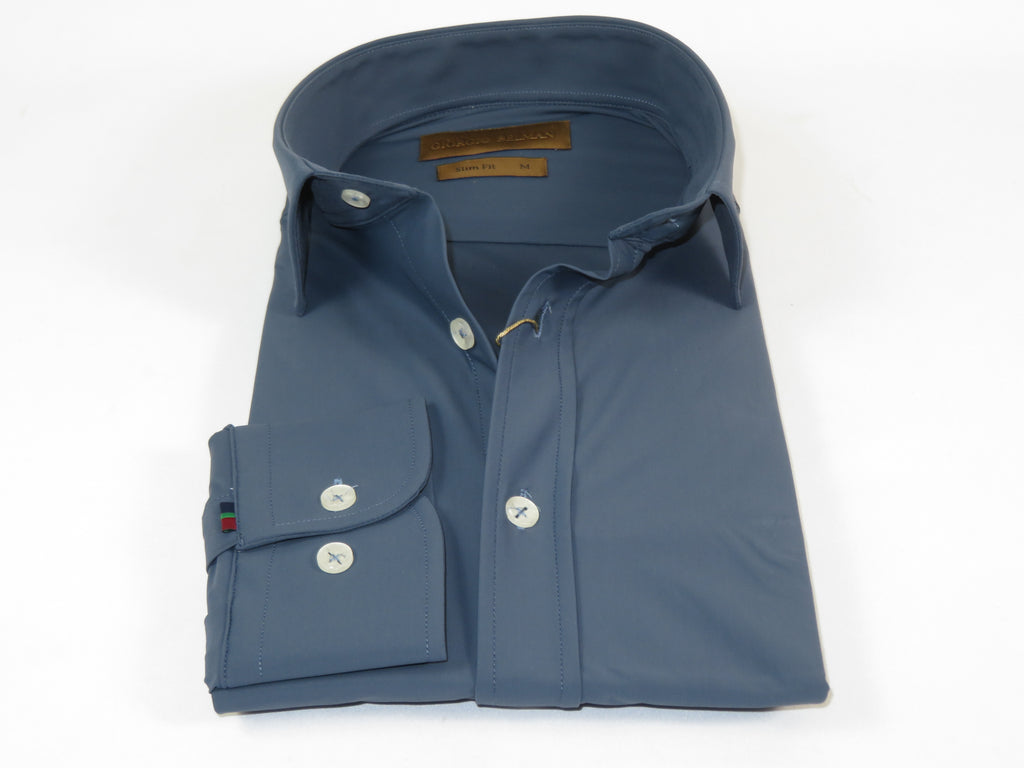 Giorgio Belman Shirts Stretchable Fabric Soft and Comfortable GB-MAGGI 67 Steel Blue