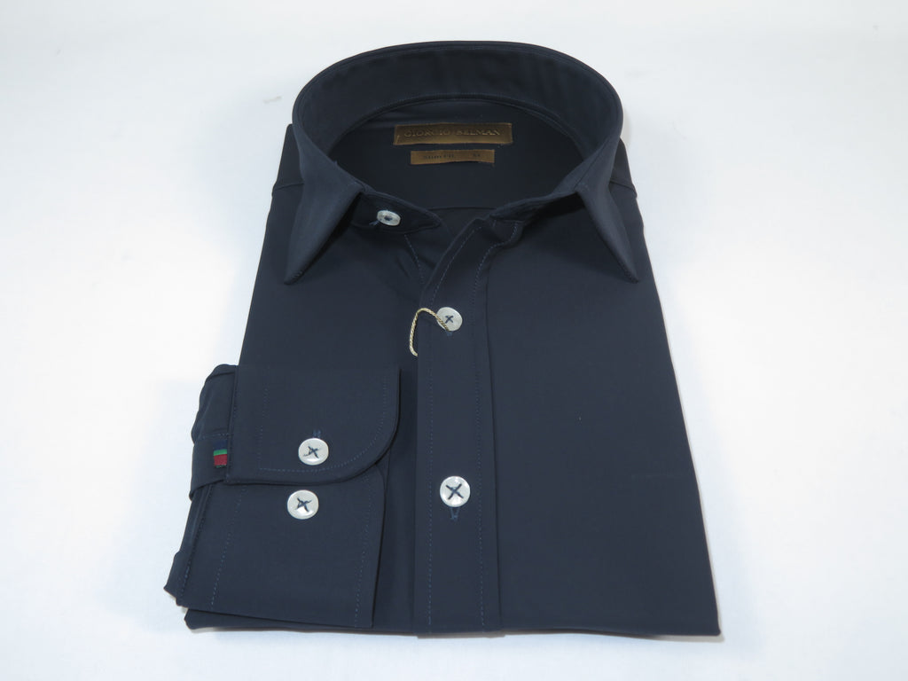 Giorgio Belman Shirts Stretchable Fabric Soft and Comfortable GB-MAGGI Navy