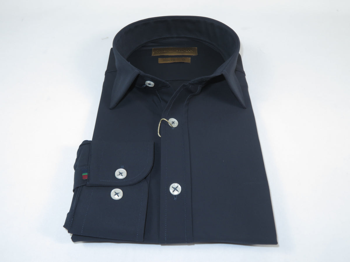 Giorgio Belman Shirts Stretchable Fabric Soft and Comfortable GB-MAGGI Navy