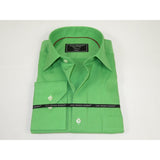 Men's Dress Shirt GIAN FRANCO RUFFINI Turkey 100% Cotton GFR-1 Green