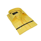 Men's Dress Shirt GIAN FRANCO RUFFINI Turkey 100% Cotton GFR-2 Yellow