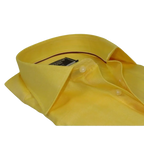 Men's Dress Shirt GIAN FRANCO RUFFINI Turkey 100% Cotton GFR-2 Yellow