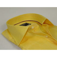 Men's Dress Shirt GIAN FRANCO RUFFINI Turkey 100% Cotton GFR-2 Yellow