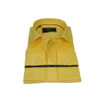 Men's Dress Shirt GIAN FRANCO RUFFINI Turkey 100% Cotton GFR-2 Yellow