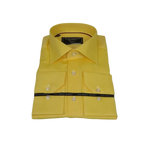 Men's Dress Shirt GIAN FRANCO RUFFINI Turkey 100% Cotton GFR-2 Yellow