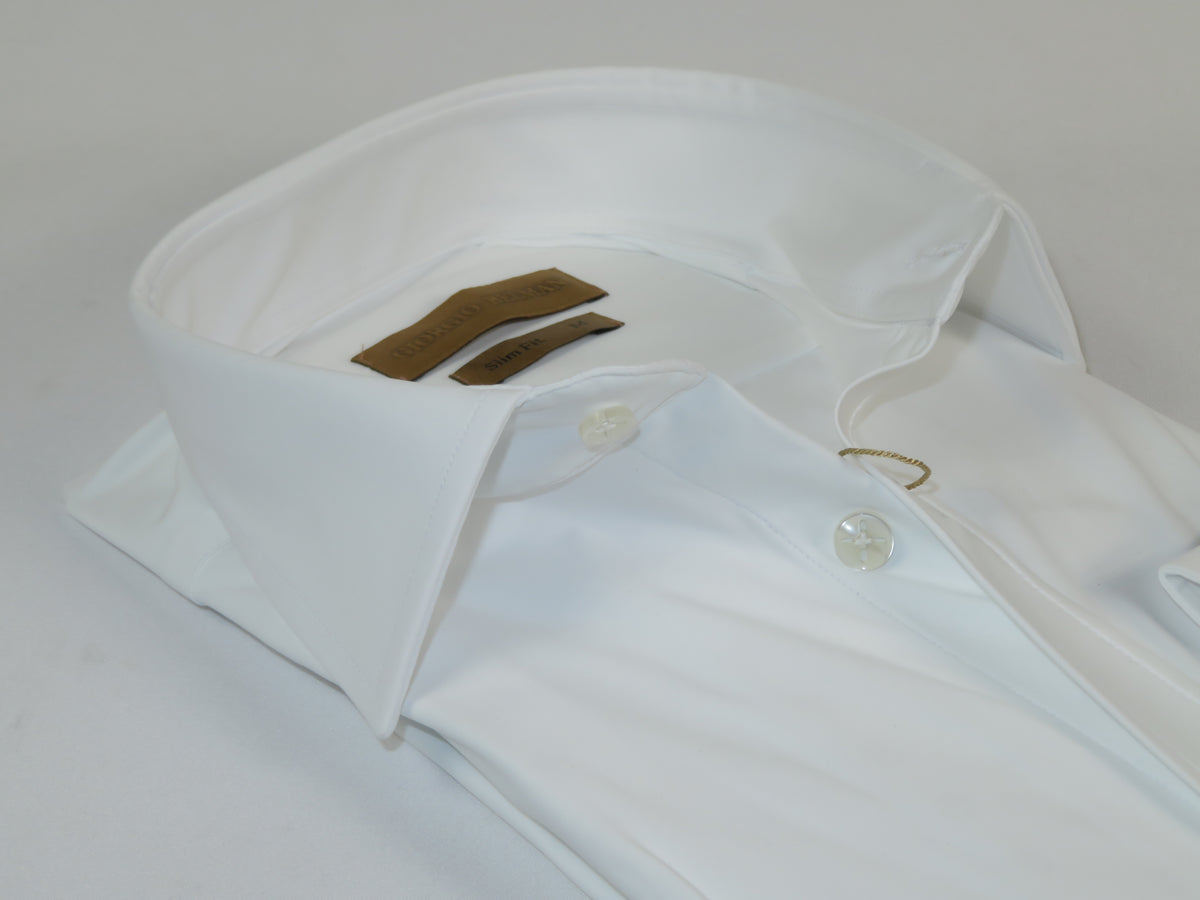 Giorgio Belman Shirts Stretchable Fabric Soft and Comfortable GB-MAGGI White