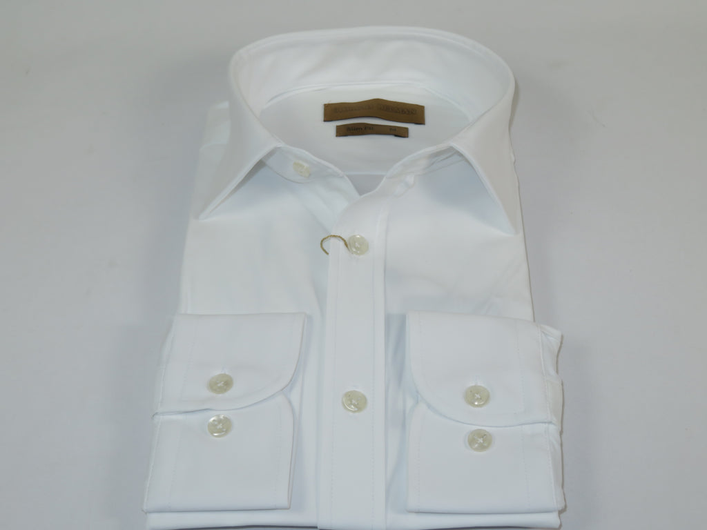 Giorgio Belman Shirts Stretchable Fabric Soft and Comfortable GB-MAGGI White