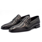The Bangkok Black Penny Loafer Men Shoe