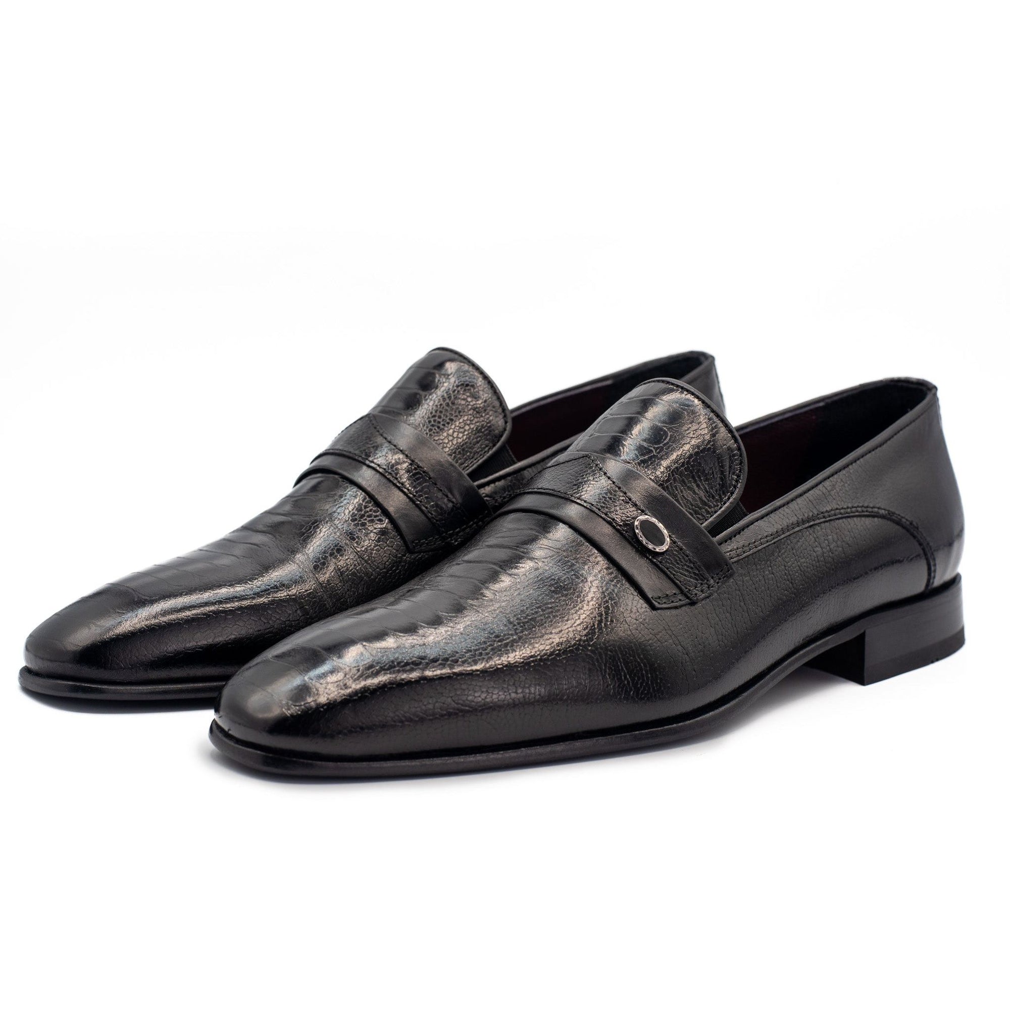 The Bangkok Black Penny Loafer Men Shoe