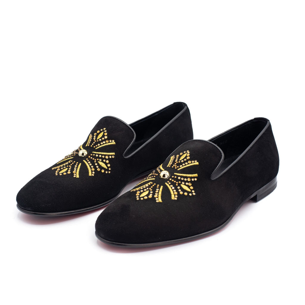 The Lazio Shoe Black Suede Slip-on Loafer Men Shoe