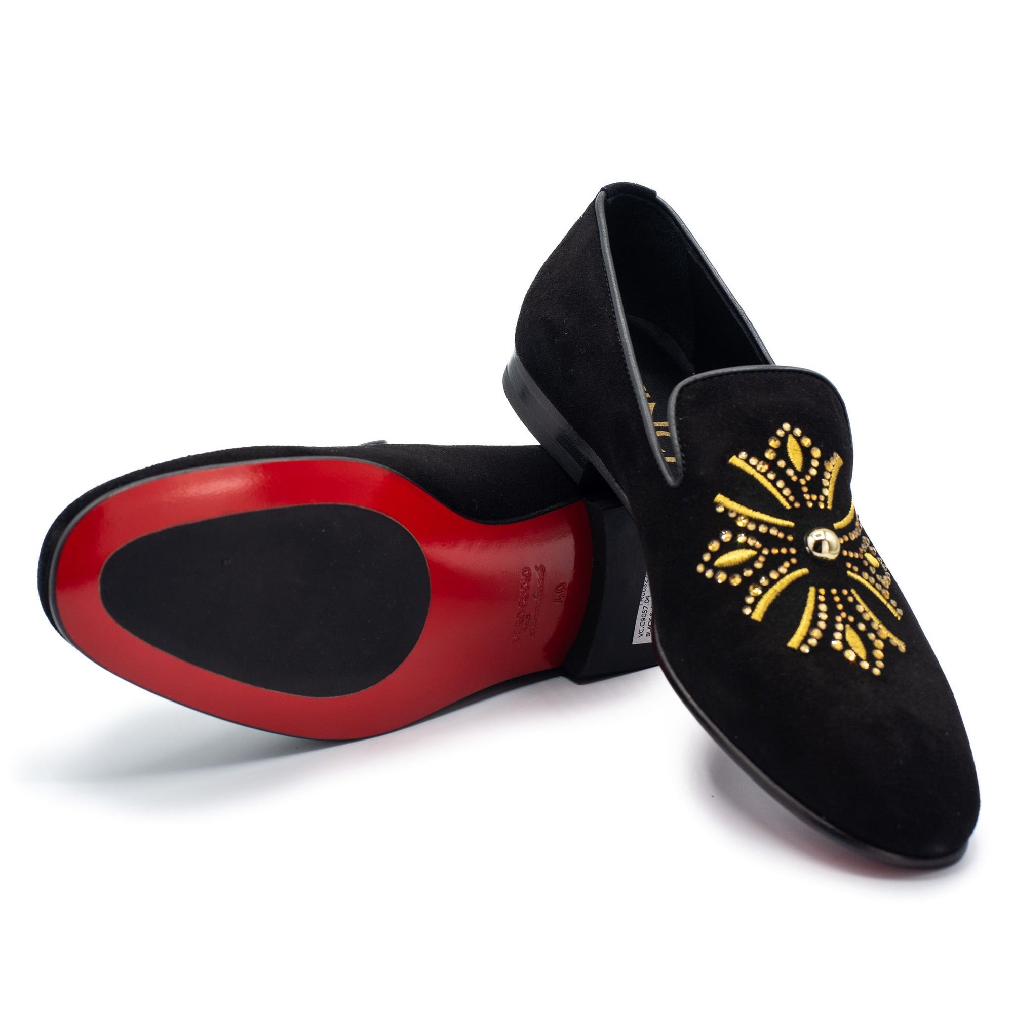 The Lazio Shoe Black Suede Slip-on Loafer Men Shoe