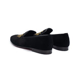 The Lazio Shoe Black Suede Slip-on Loafer Men Shoe