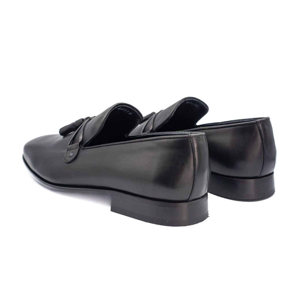 The Modica Black Leather Tassel Loafer Final Sale!