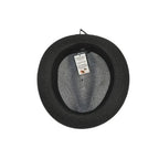 Men's Bently Soft Fedora Briad Straw Hat Stingy Brim Gino Gi210 Black White