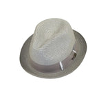 Men's Bently Soft Fedora Briad Straw Hat Stingy Brim Gino Gi217 Silver Gray