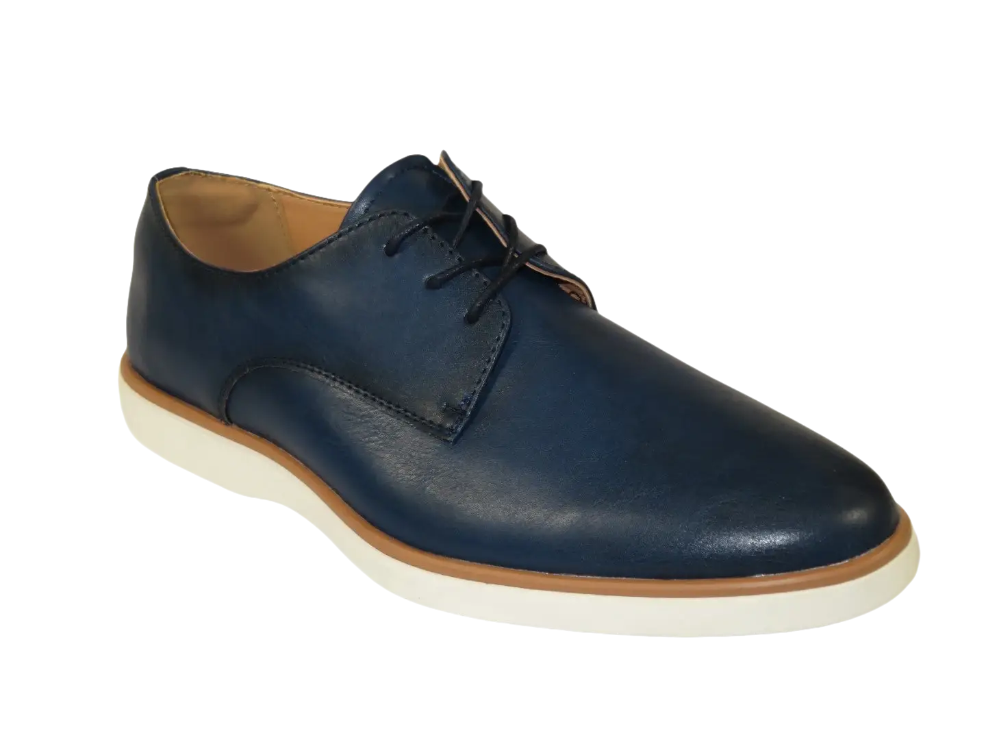 Men's Shoes By Santino Luciano Dress Comfort Light Weight H2461 Navy Blue