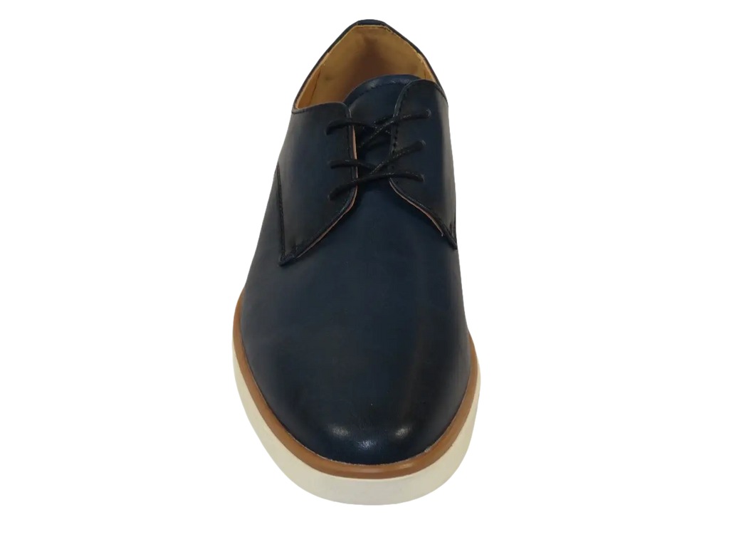 Men's Shoes By Santino Luciano Dress Comfort Light Weight H2461 Navy Blue