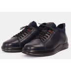 The Hoxton Navy Leather Men  Sneaker Final Sale!