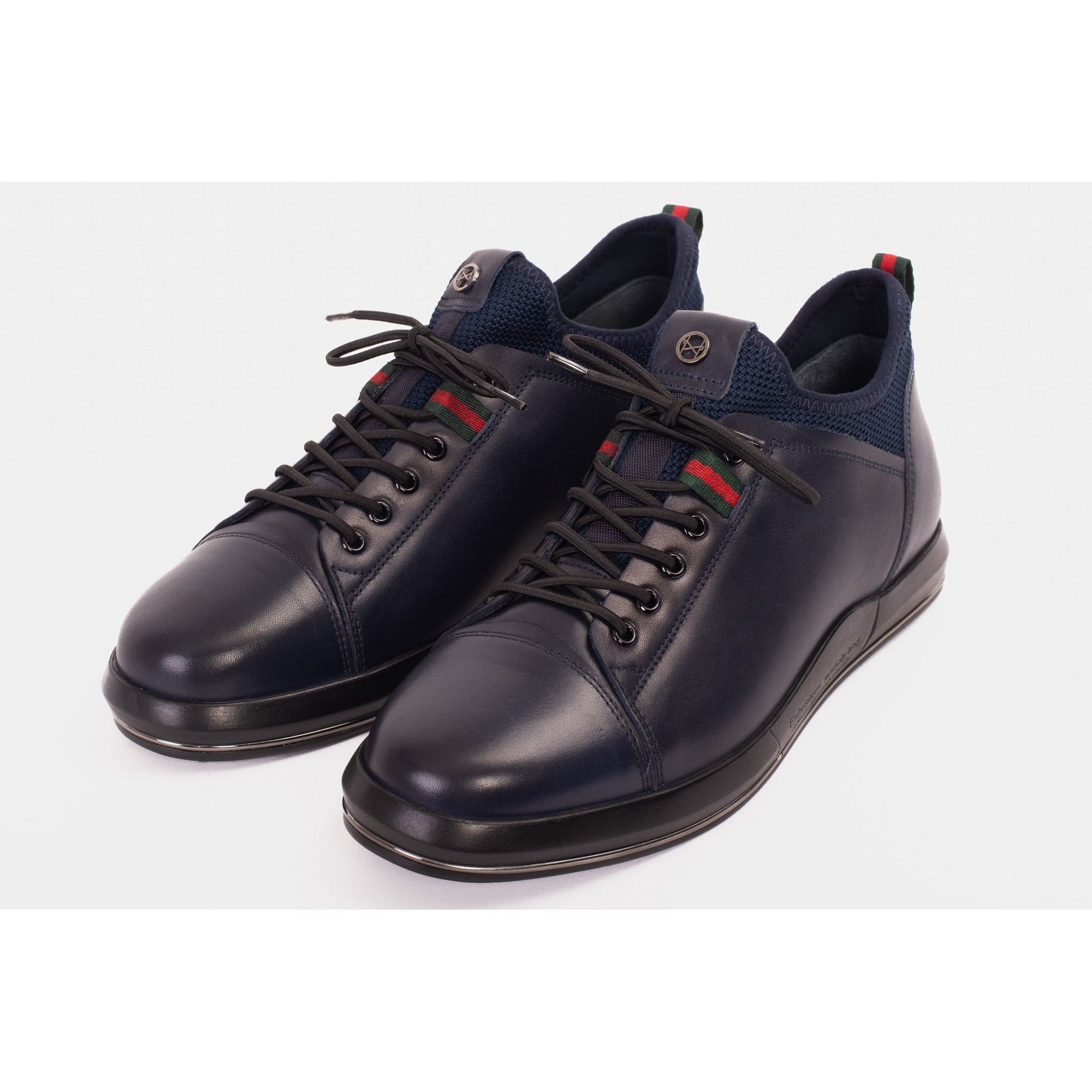 The Hoxton Navy Leather Men  Sneaker Final Sale!