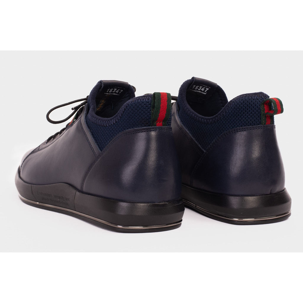 The Hoxton Navy Leather Men  Sneaker Final Sale!