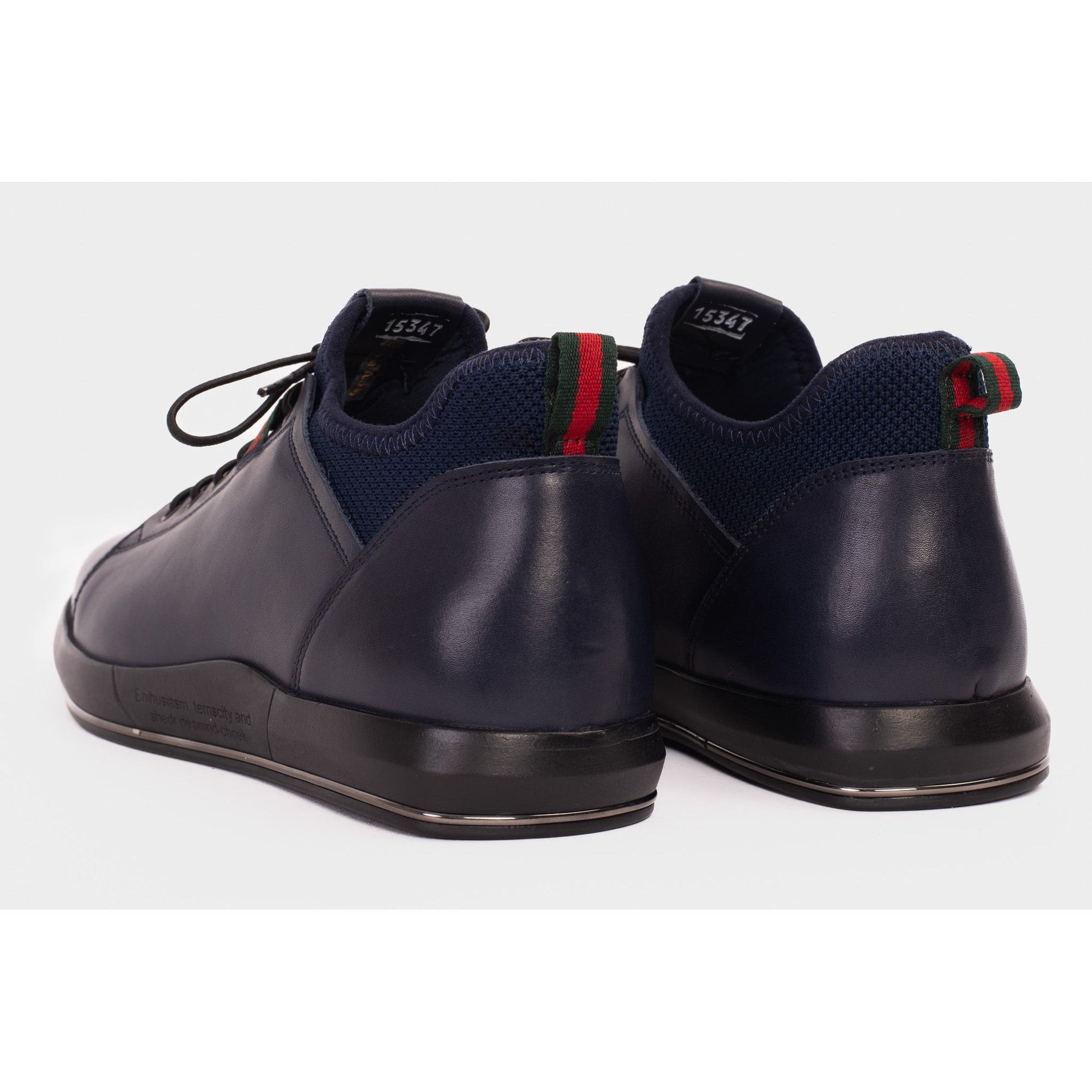 The Hoxton Navy Leather Men  Sneaker Final Sale!