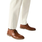 Men's Steve Madden Chuka Comfort Boot Soft Leather Lace up Harros Tan
