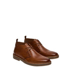 Men's Steve Madden Chuka Comfort Boot Soft Leather Lace up Harros Tan