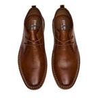 Men's Steve Madden Chuka Comfort Boot Soft Leather Lace up Harros Tan