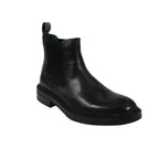 Men's Slip On Boot STEVE MADDEN Leather Upper Plain Toe Hatton Black