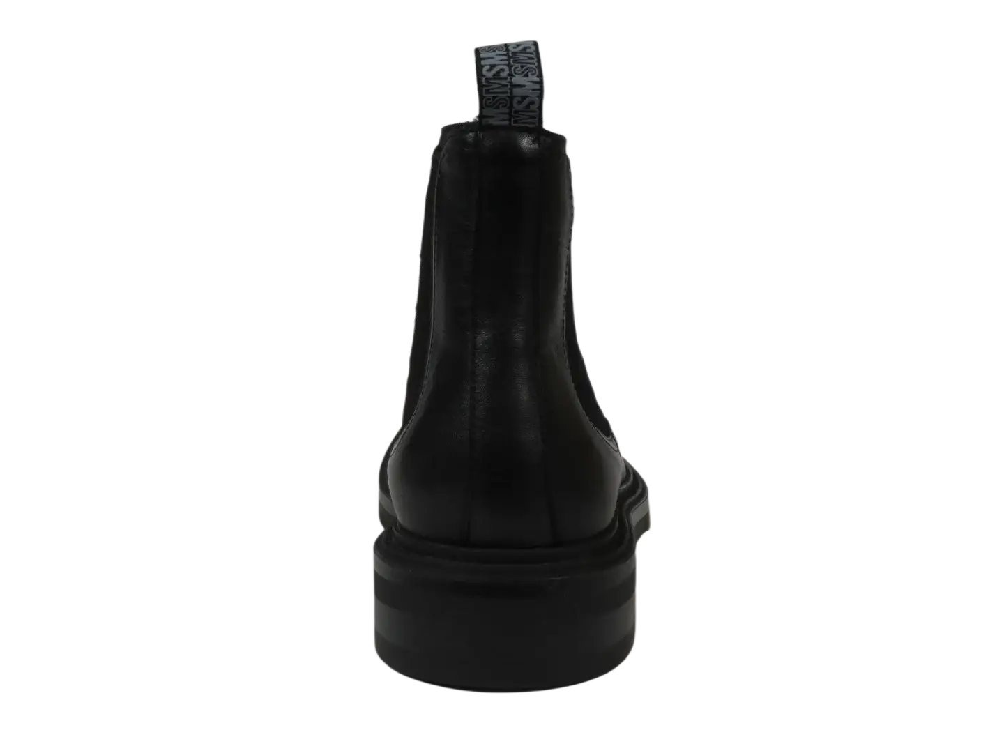 Men's Slip On Boot STEVE MADDEN Leather Upper Plain Toe Hatton Black