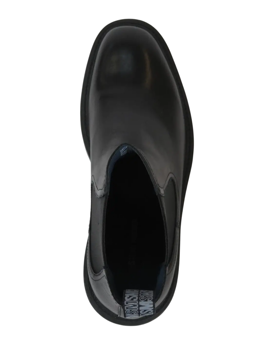 Men's Slip On Boot STEVE MADDEN Leather Upper Plain Toe Hatton Black