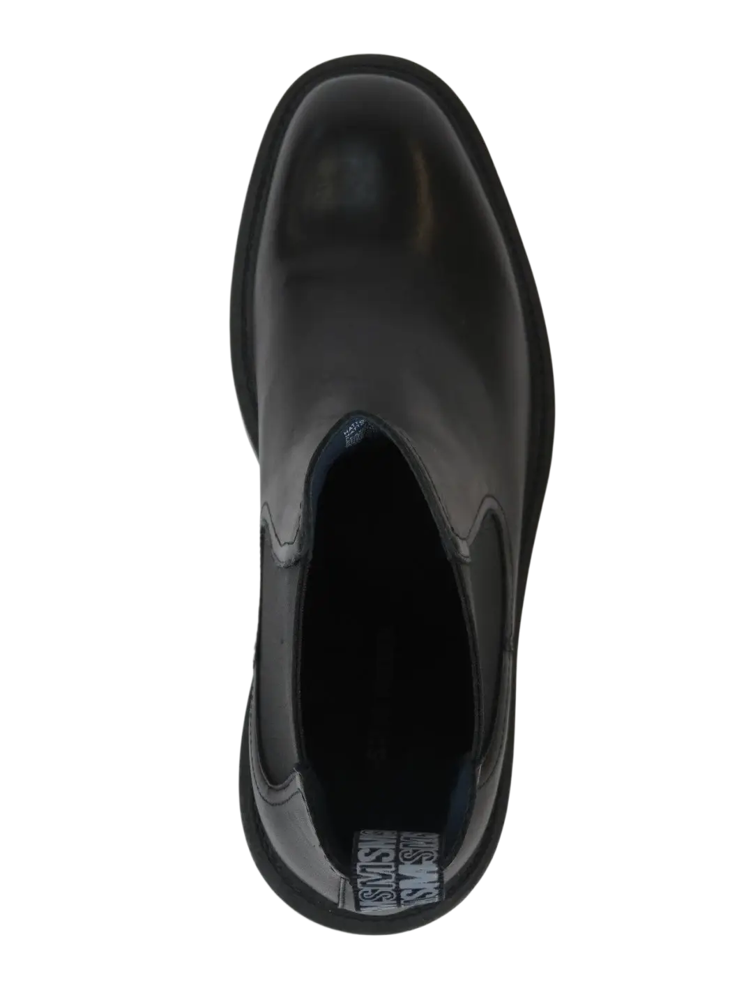 Men's Slip On Boot STEVE MADDEN Leather Upper Plain Toe Hatton Black