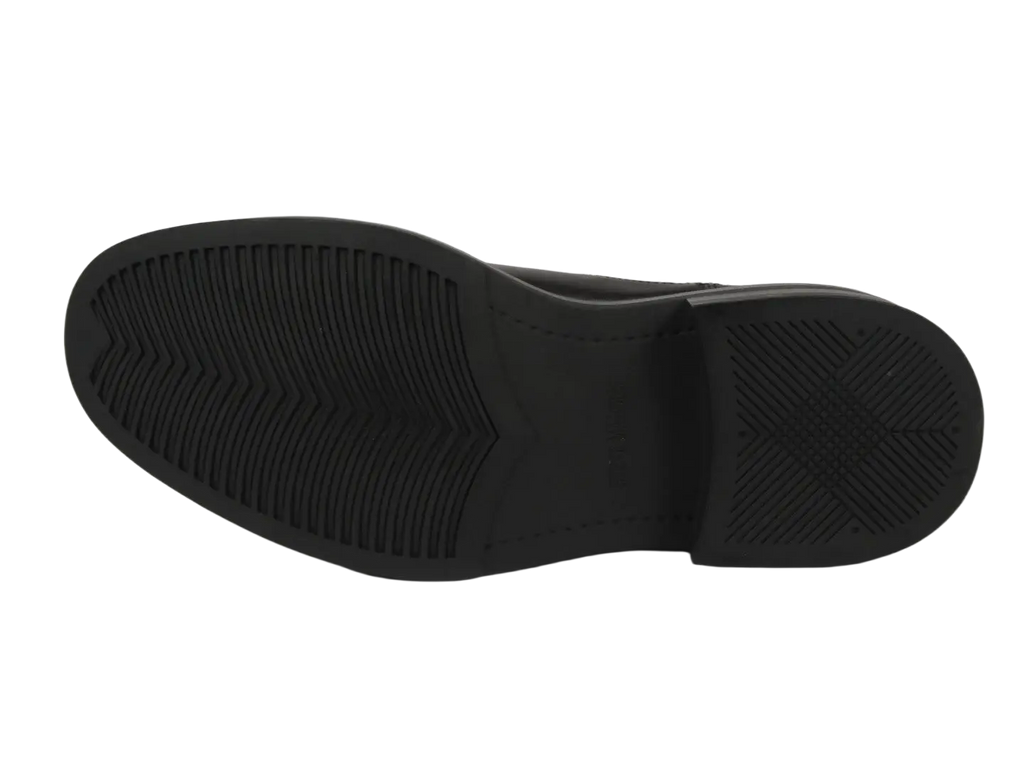 Men's Slip On Boot STEVE MADDEN Leather Upper Plain Toe Hatton Black