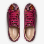 The Burano Purple & Fuchsia Leather Women Sneaker