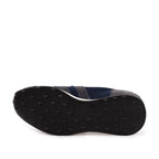 Vinci The Aslan Navy Knitted & Leather Men Leather Dress Sneaker