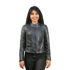 Wysox Snake Leather Women Jacket